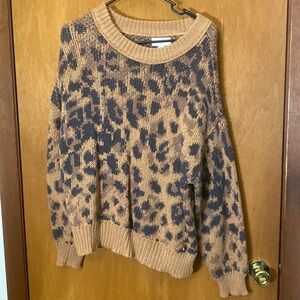 Tan cheetah sweater